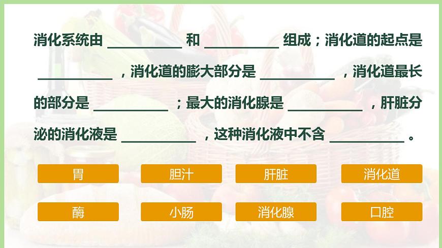 初中生物冀少版（2024）七年级下册3.1.2 人体生命活动需要的营养物质 课件第2页