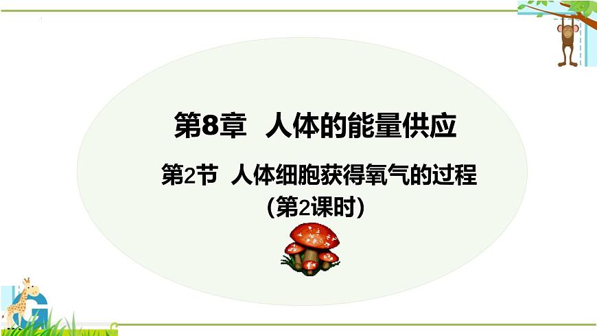 初中生物北师大版（2024）七年级下册4.8.2 人体细胞获得氧气的过程 课件第1页