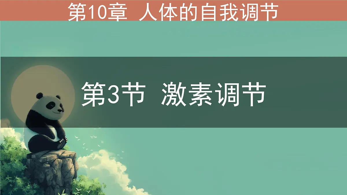 初中生物北师大版（2024）七年级下册4.10.3 激素调节 课件第1页