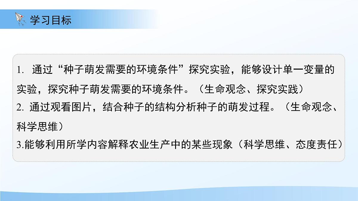 第1节 种子的萌发 第2课时 课件  生物苏教版（2024）七年级下册第2页