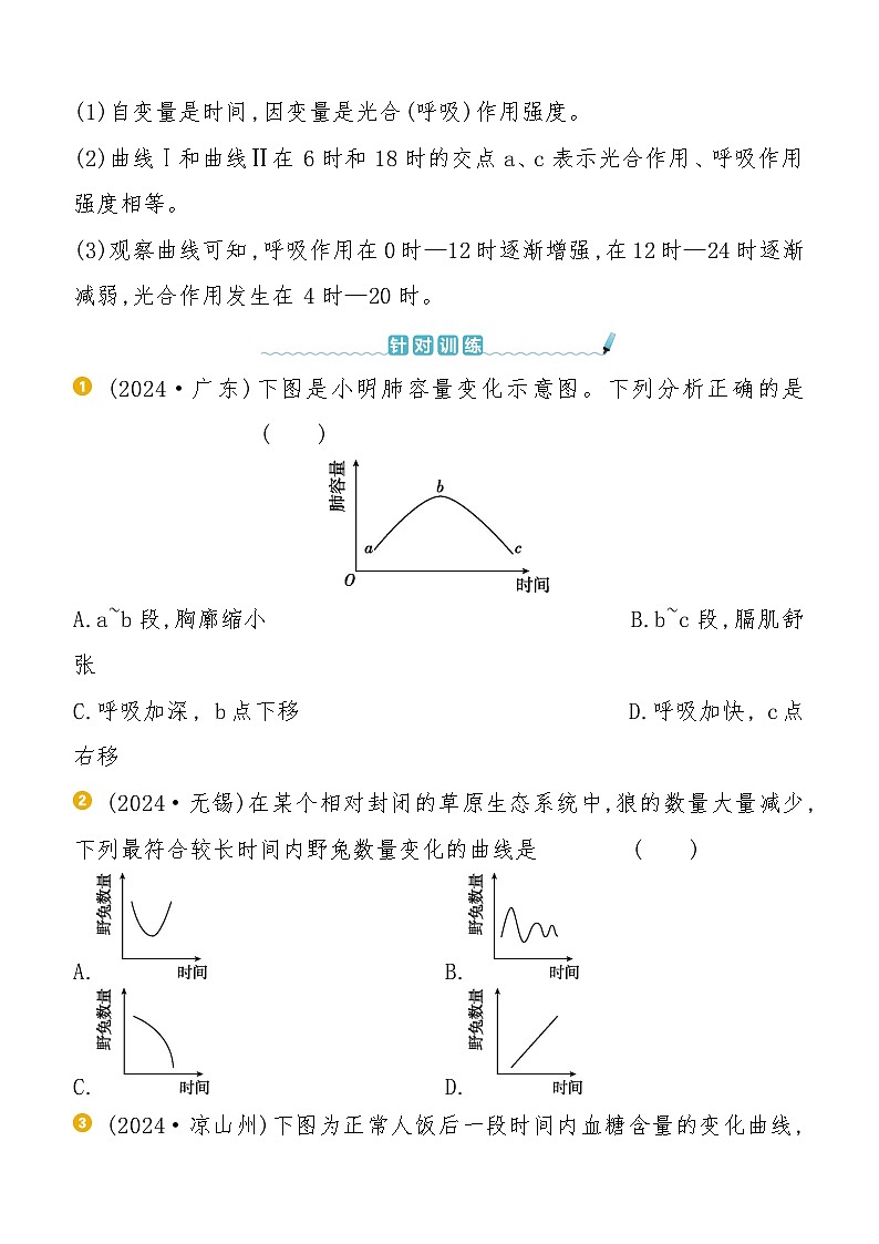题型02　数字化图表  2025年会考初中生物学专题复习练习（含答案）第2页