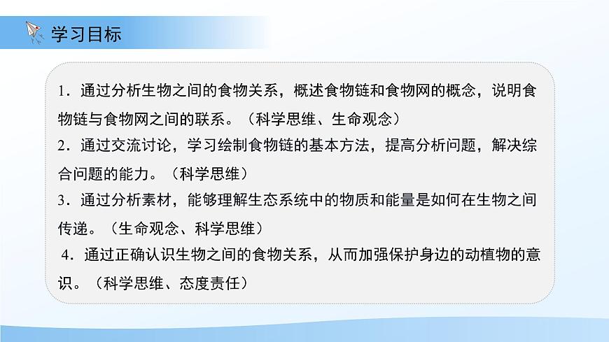 7.2 食物链和食物网 课件 生物苏教版（2024）七年级下册第七章第2页