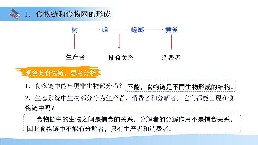 7.2 食物链和食物网 课件 生物苏教版（2024）七年级下册第七章第6页