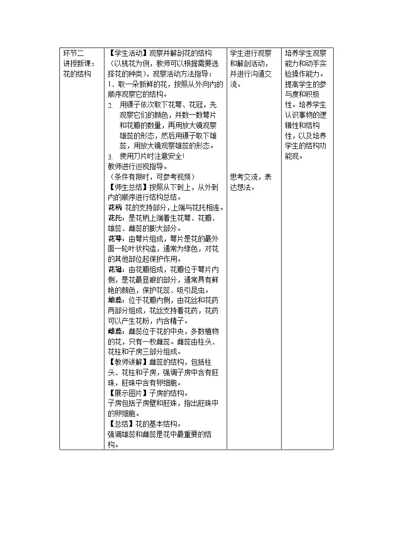 4.9.3 植物的繁殖 第1课时 教案 生物苏教版（2024）七年级下册第四单元第2页