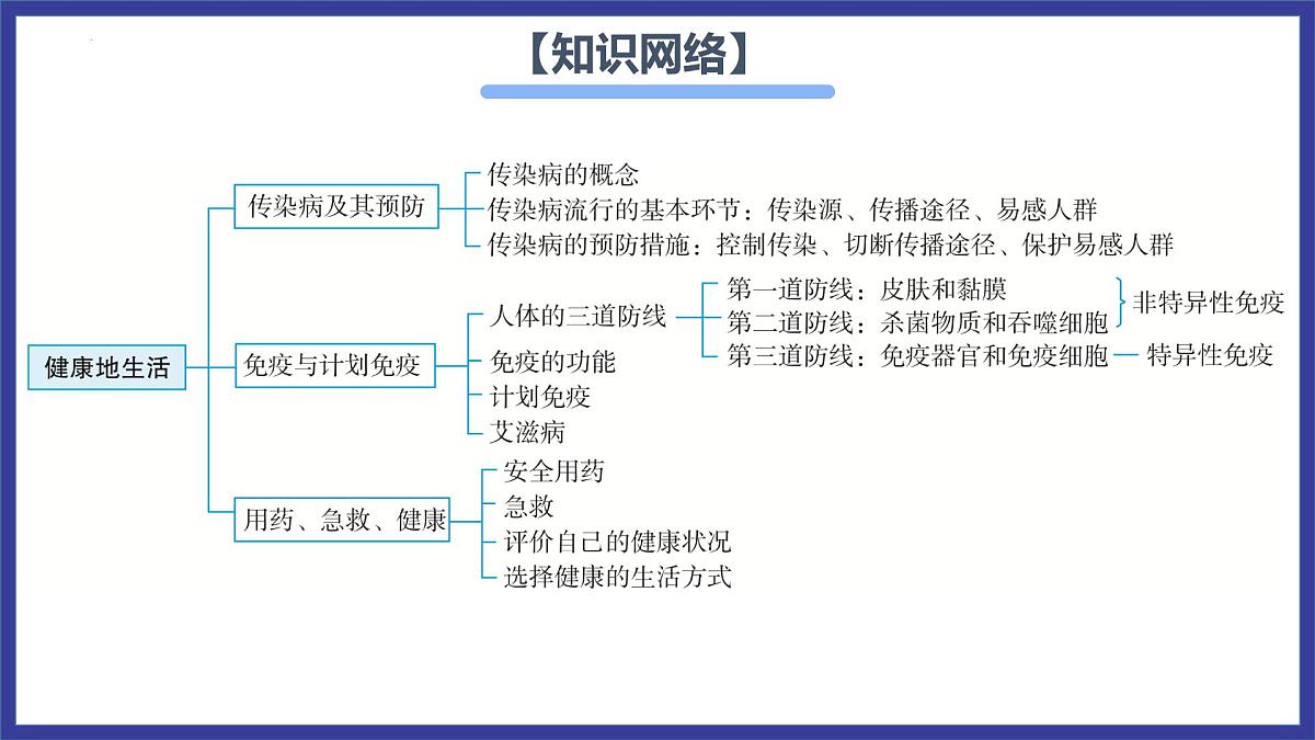 专题复习三 传染病和免疫（复习课件）2025学年七年级生物下学期期中考点大串讲（鲁科版五四学制）第3页