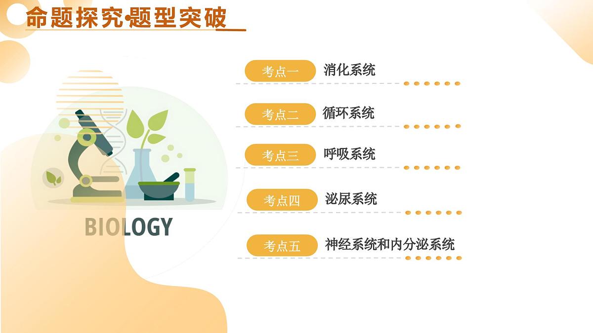 主题五 人体生理与健康（一）（二轮突破课件）2025年中考生物二轮复习讲练测（江苏专用）课件第5页