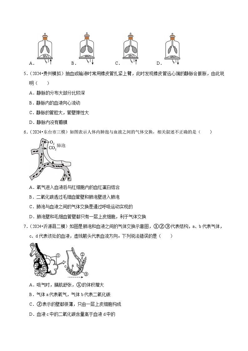 2025年中考生物三轮复习：人体生理与健康（一） 考点刷题练习题（含答案解析）第2页