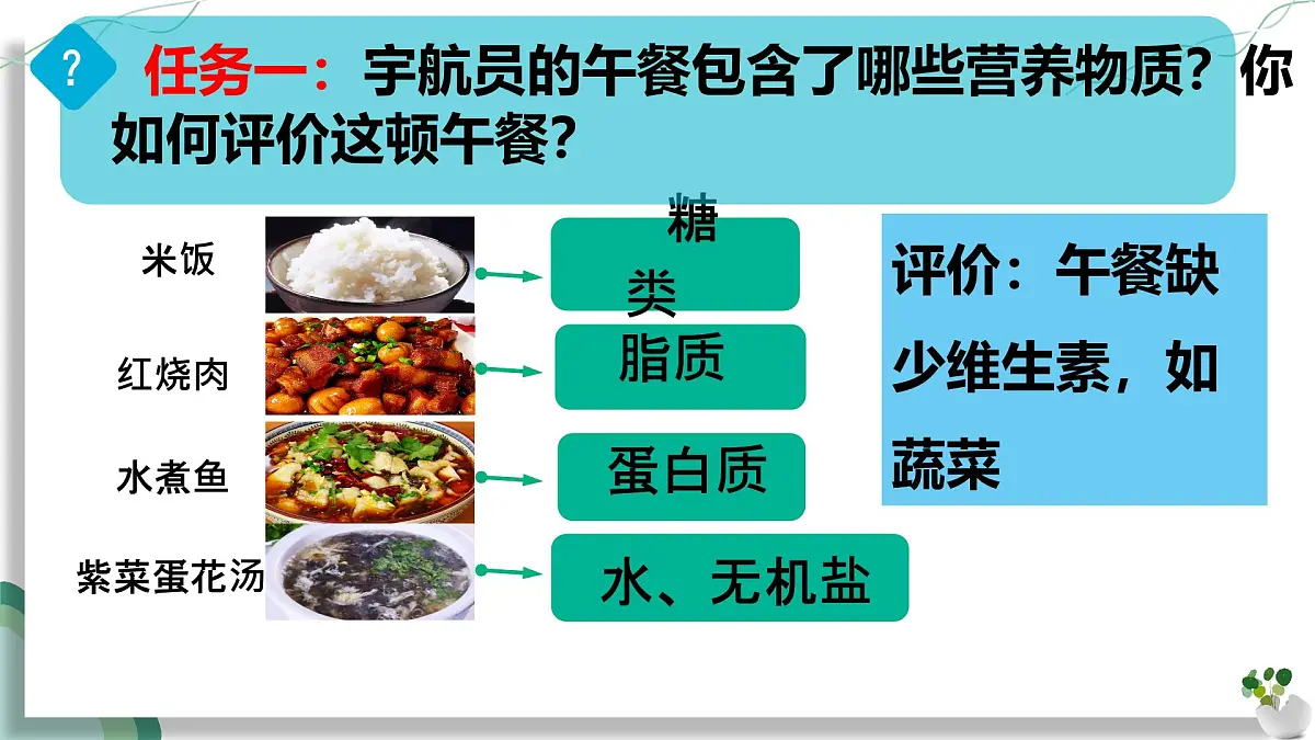 初中生物人教版（2024）七年级下册4.2.1 食物中的营养物质 课件第3页