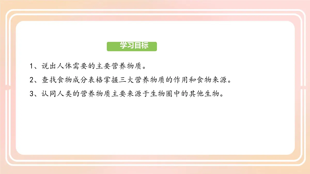 初中生物人教版（2024）七年级下册4.2.1 食物中的营养物质 课件第4页