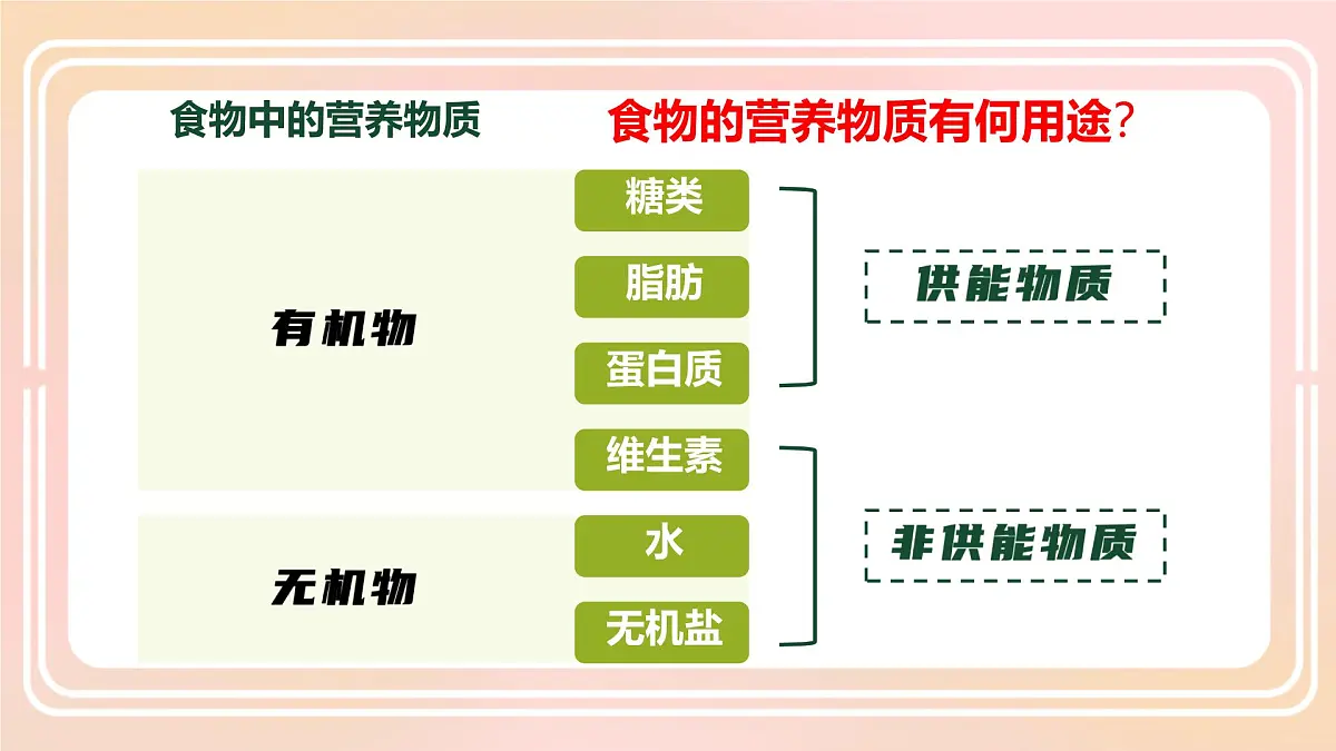 初中生物人教版（2024）七年级下册4.2.1 食物中的营养物质 课件第6页