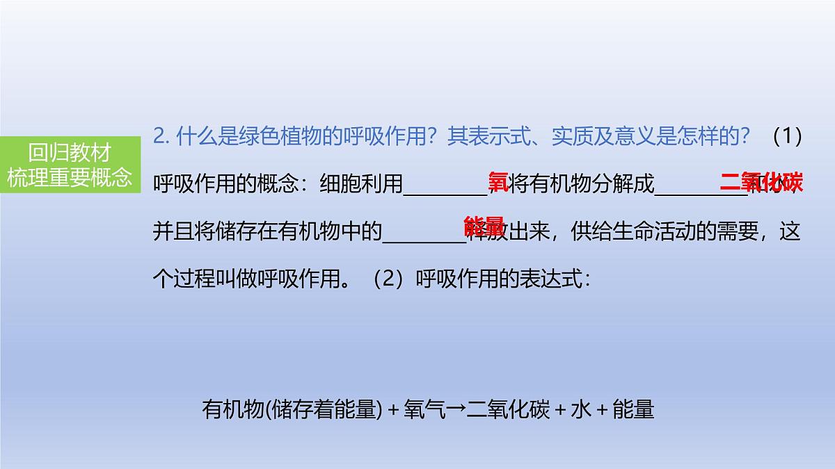 2025年初中生物会考一轮复习课件：第11讲 绿色植物的呼吸作用第4页