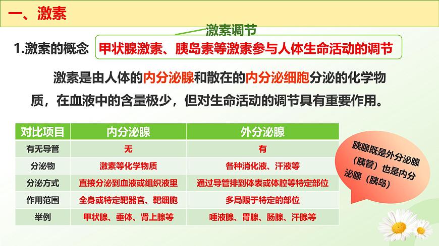 3.5.5 激素与生命活动调节 2025学年七年级生物下册 冀少版2024 课件第8页