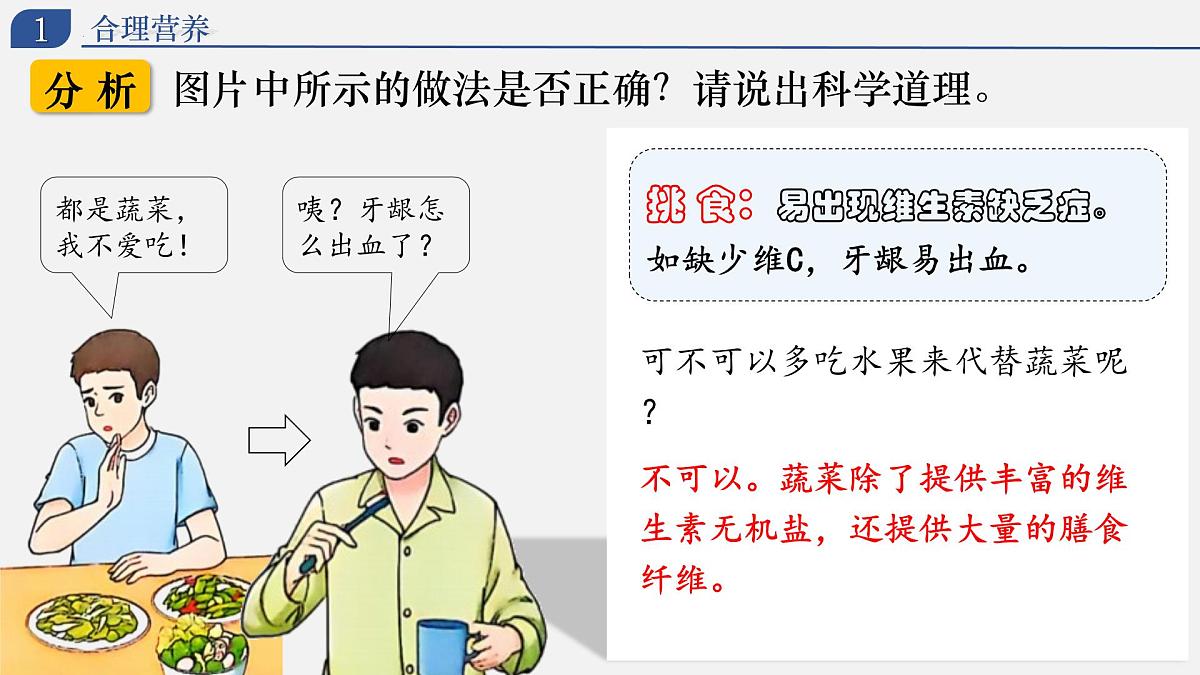 4.2.3 合理营养与食品安全 2025学年七年级生物下册同步教学精美课件（人教版2024）第6页