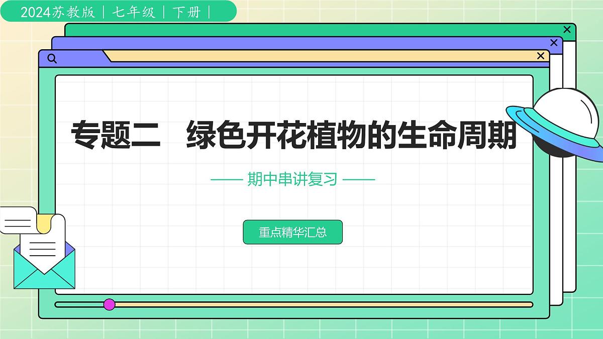【复习课件】专题02 绿色开花植物的生命周期 2025学年七年级生物下学期期中考点大串讲教版第1页
