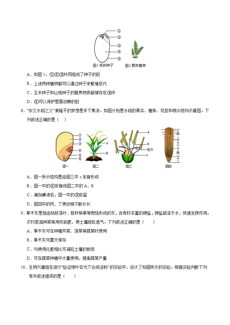 2025年中考第二次模拟考试卷：生物（云南卷）（考试版）第3页