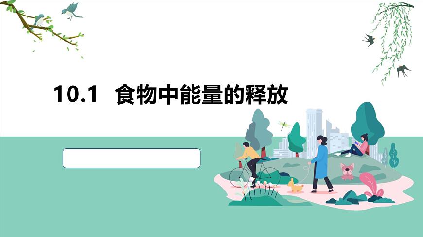 2024-2025学年北师大版生物七年级下册 4.8.1  食物中能量的释放 (2) 课件第1页