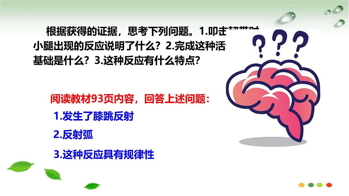 5.2 神经调节的基本方式（课件）2025学年七年级生物下册冀少版第4页
