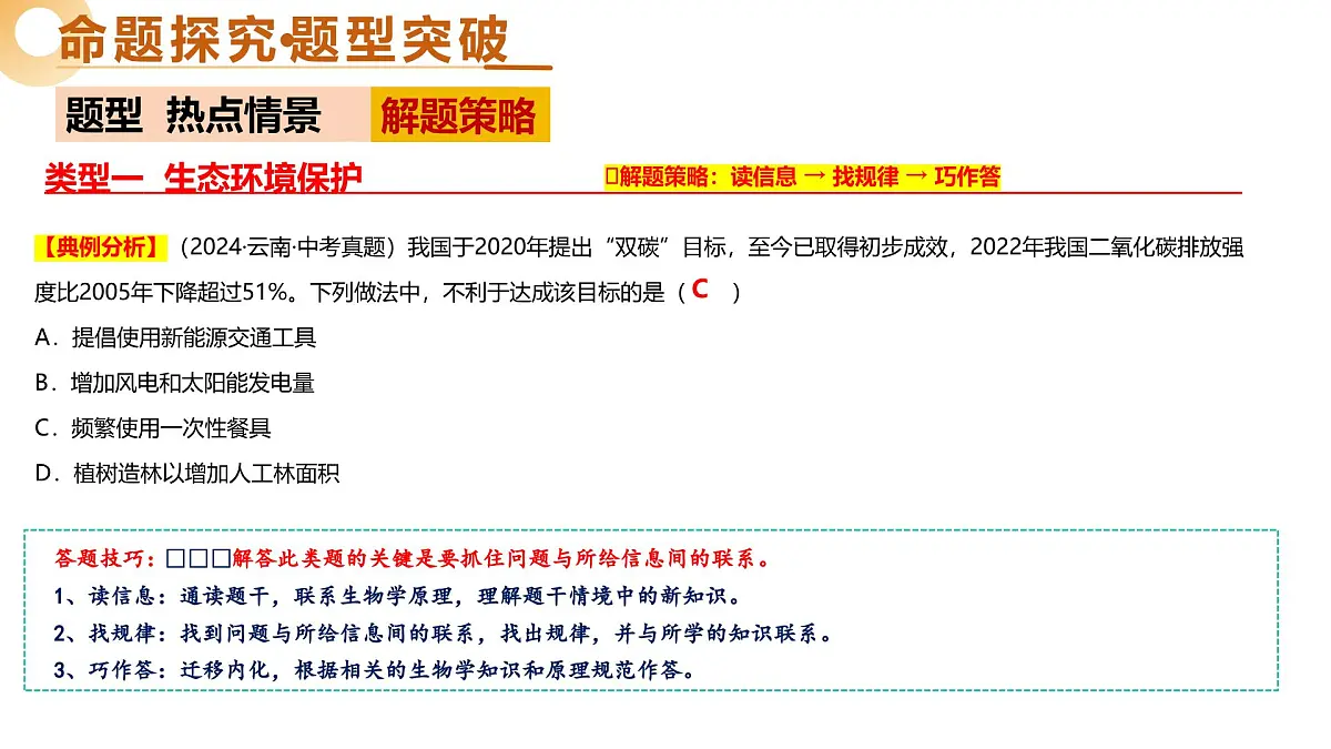 题型04+热点情景（精讲课件）25年中考生物二轮复习讲练测（全国通用）第5页