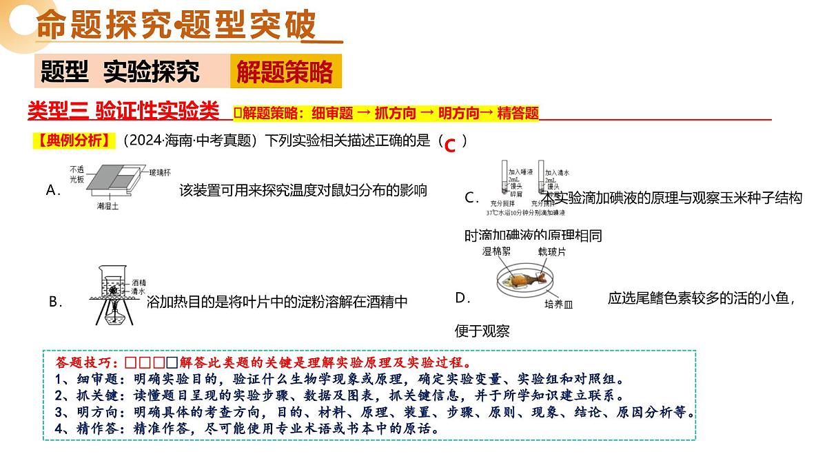题型03+实验探究（精讲课件）2025年中考生物二轮复习讲练测（全国通用）第7页