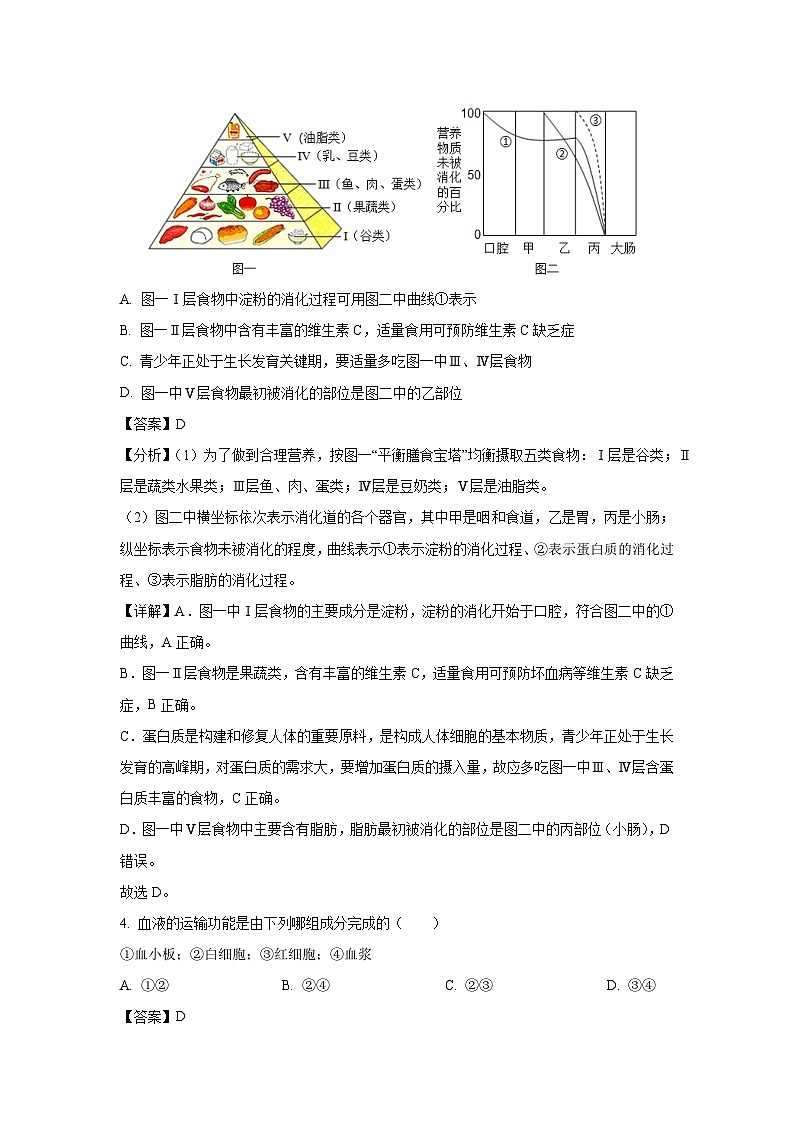 2025年河北省石家庄外国教育集团八年级中考一模生物试题（解析版）第3页