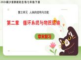 第二章  循環(huán)系統(tǒng)與物質(zhì)運輸（章末復(fù)習(xí)課件）-2024-2025學(xué)年七年級生物下冊（冀少版2024）