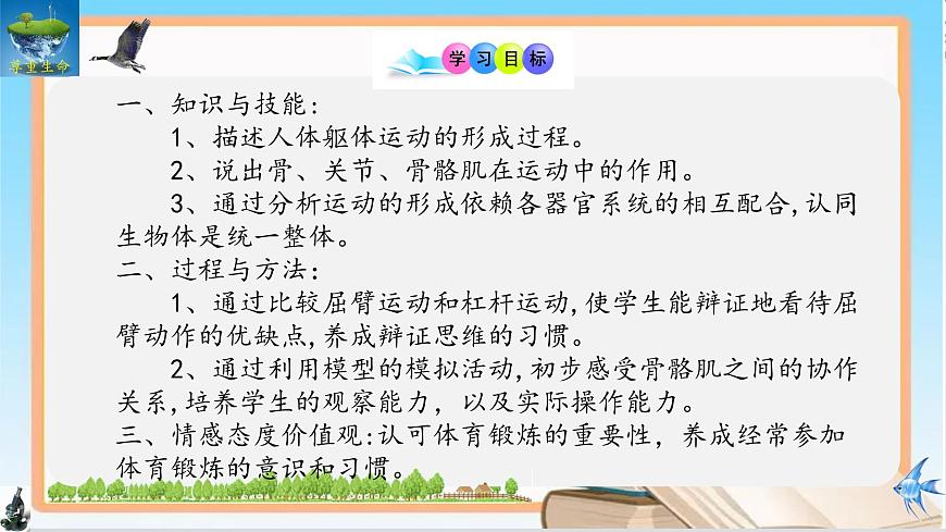 11.3 运动的形成 2025学年七年级生物下册同步优质课件（北师大版2024）第2页