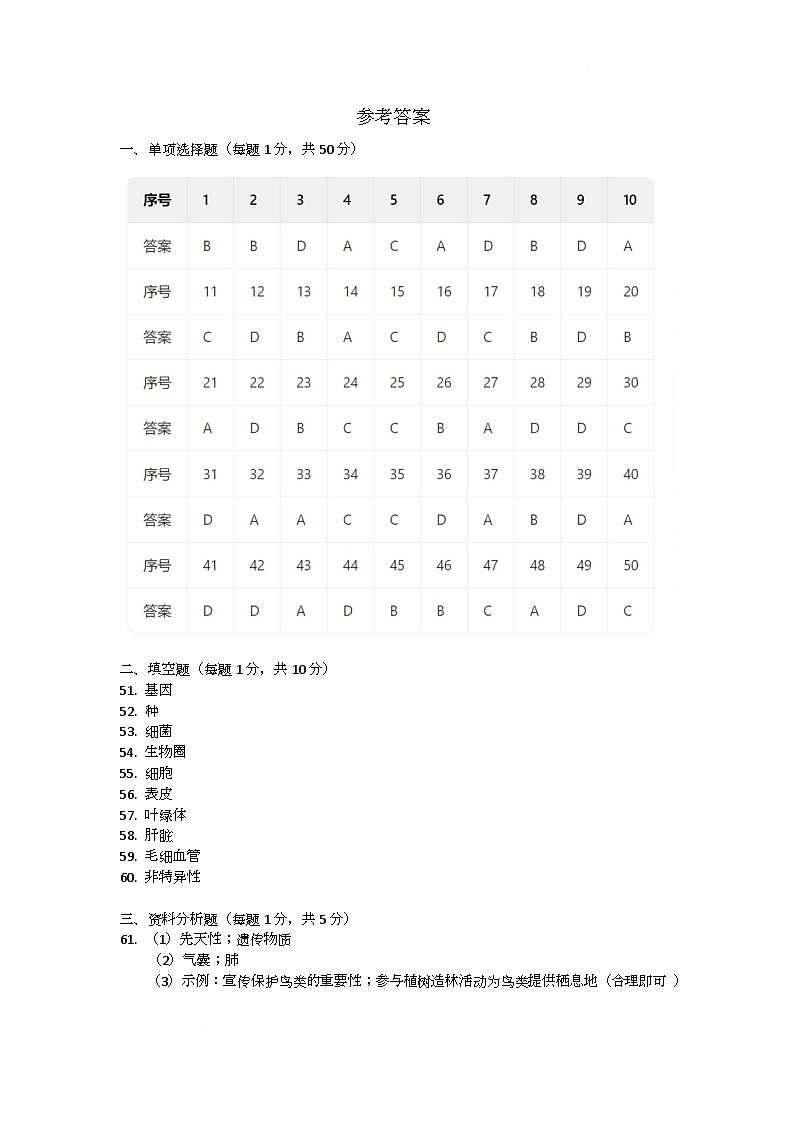 参考答案第1页