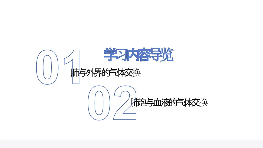 人教版生物七年级下册4.3.2《发生在肺内的气体交换（第二课时）课件第3页