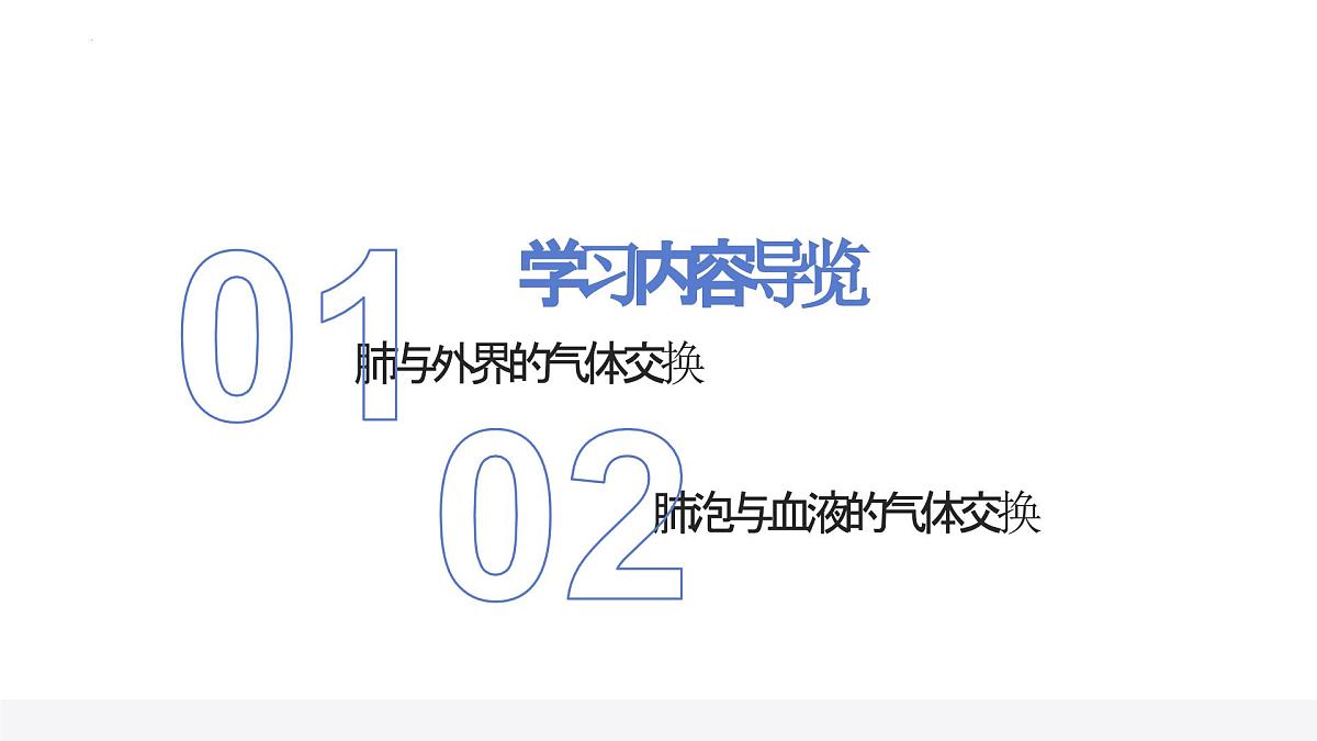 人教版生物七年级下册4.3.2《发生在肺内的气体交换》（第一课时）课件第3页