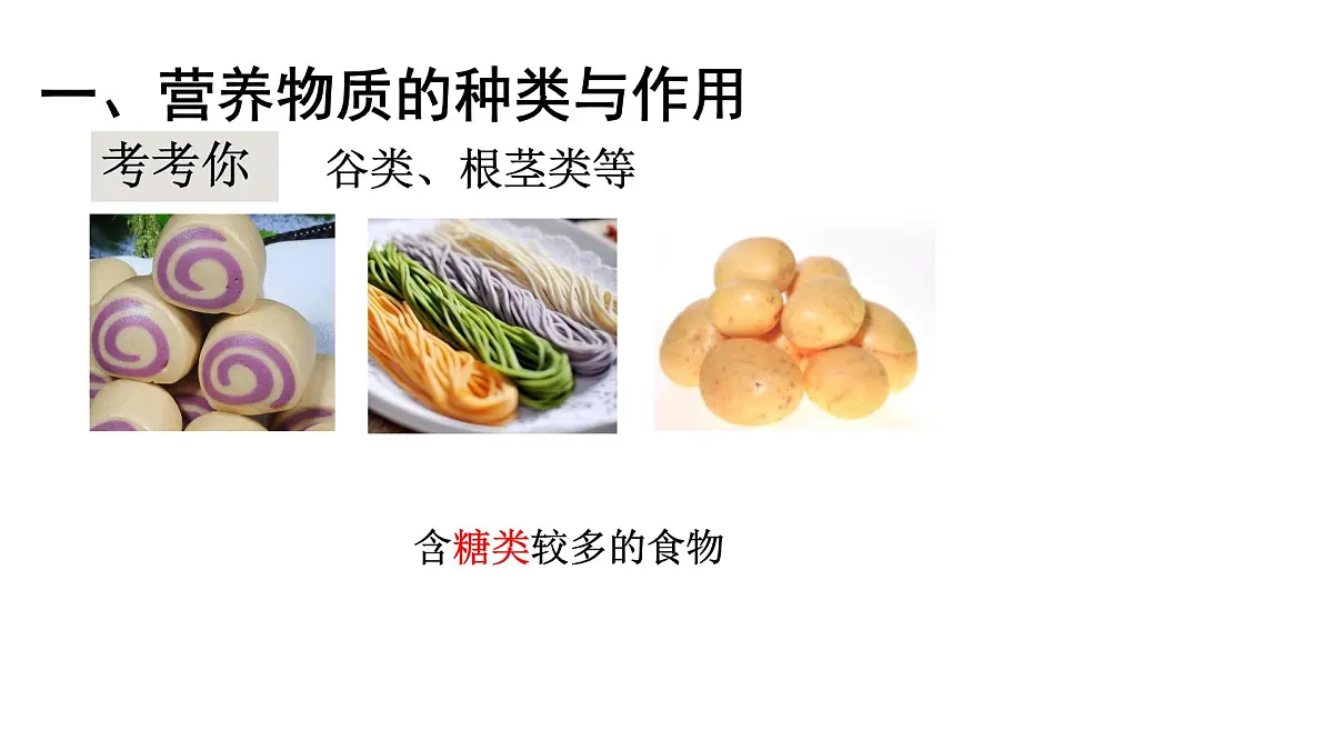 初中生物冀少版（2024）七年级下册3.1.2 人体生命活动需要的营养物质 课件第7页