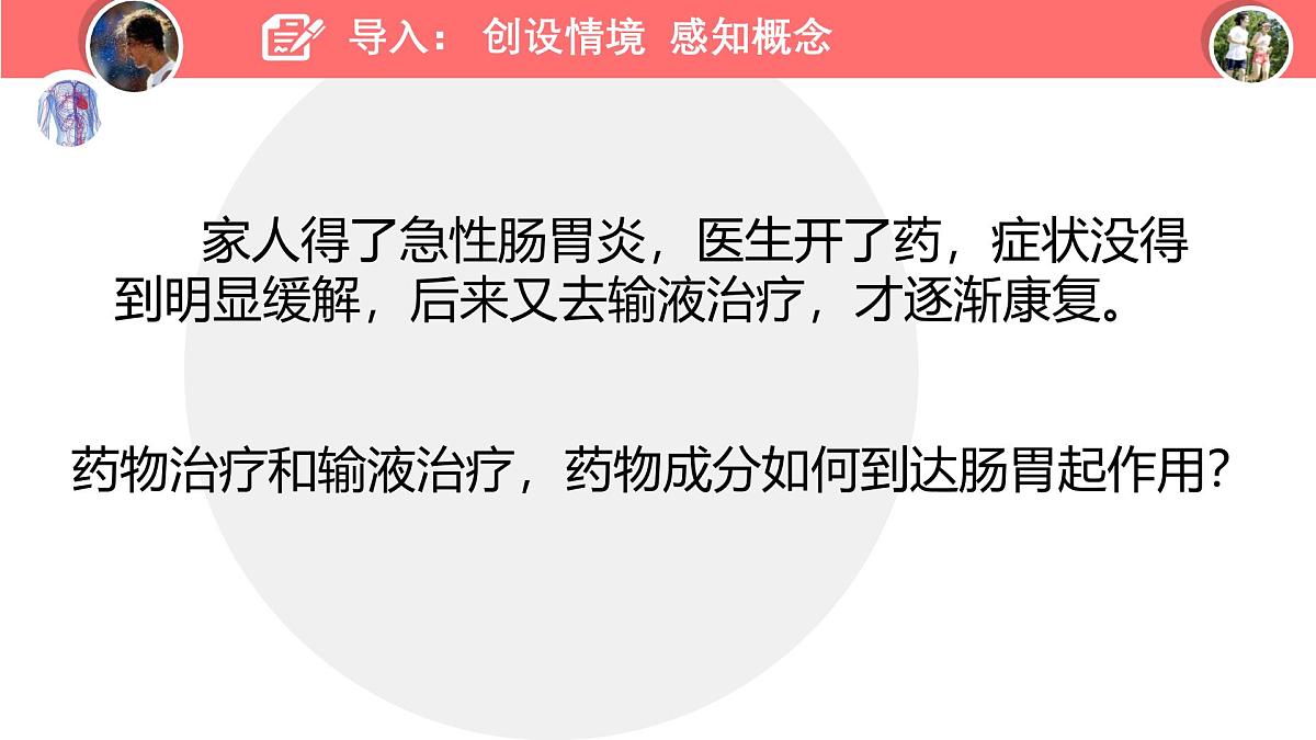 初中生物冀少版（2024）七年级下册3.2.2 血液循环的途径和功能 课件第2页
