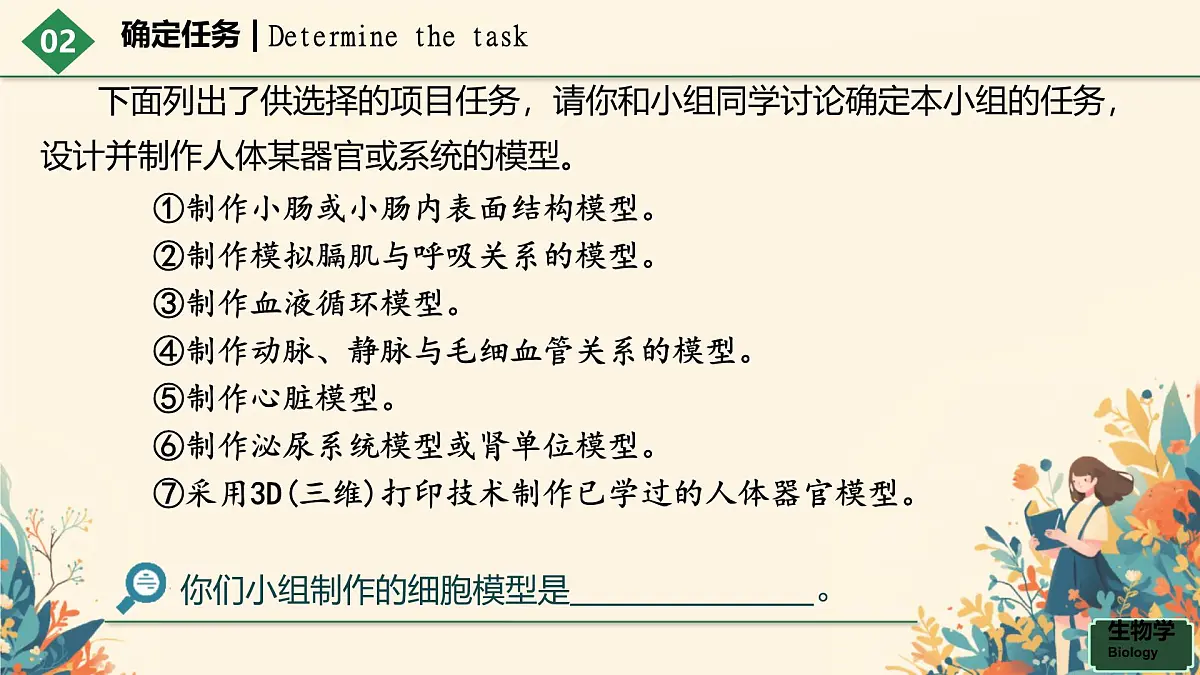 初中生物人教版（2024）七年级下册综合实践项目 设计并制作人体结构模型 课件第6页