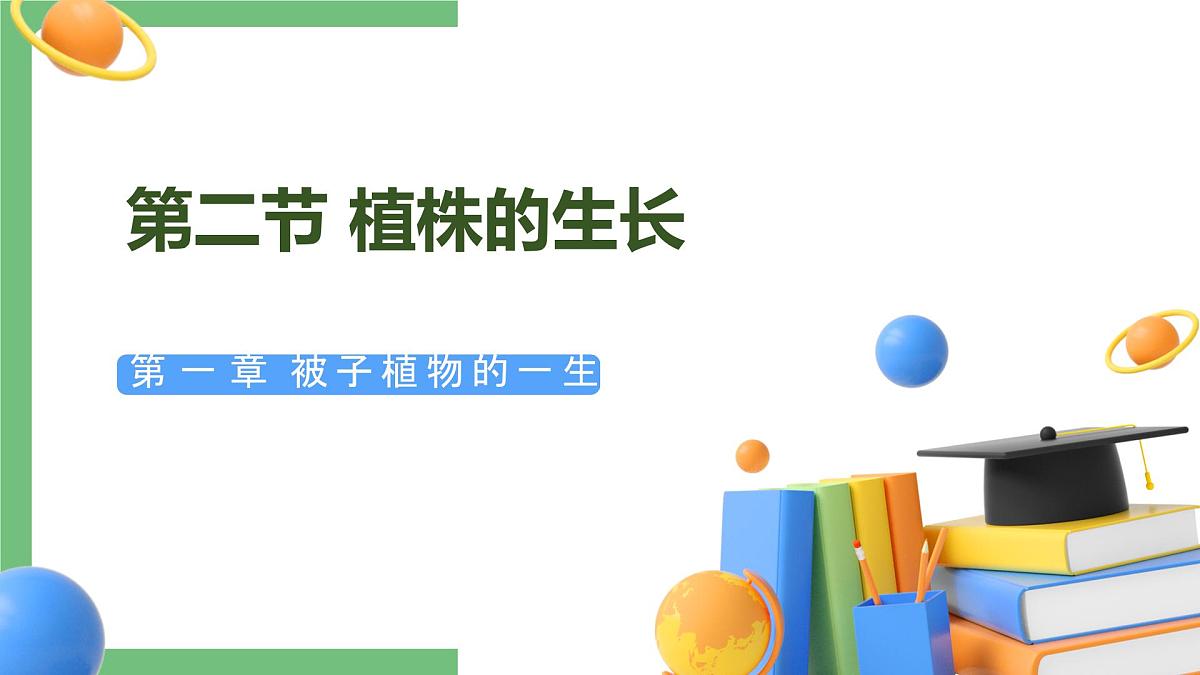 2024-2025学年人教版生物七年级下册 3.1.2 植株的生长 (2) 课件第1页