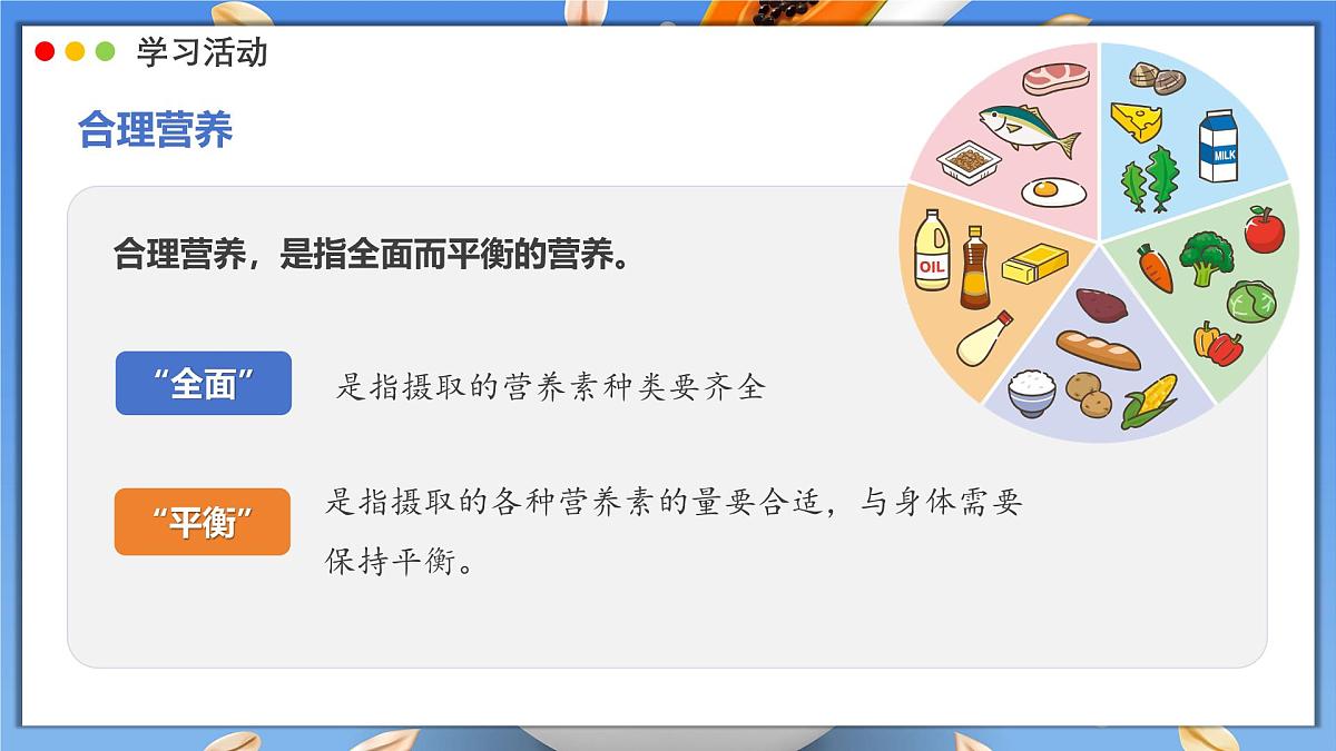 2024-2025学年人教版生物七年级下册 4.2.3 合理营养与食品安全 (3) 课件第8页