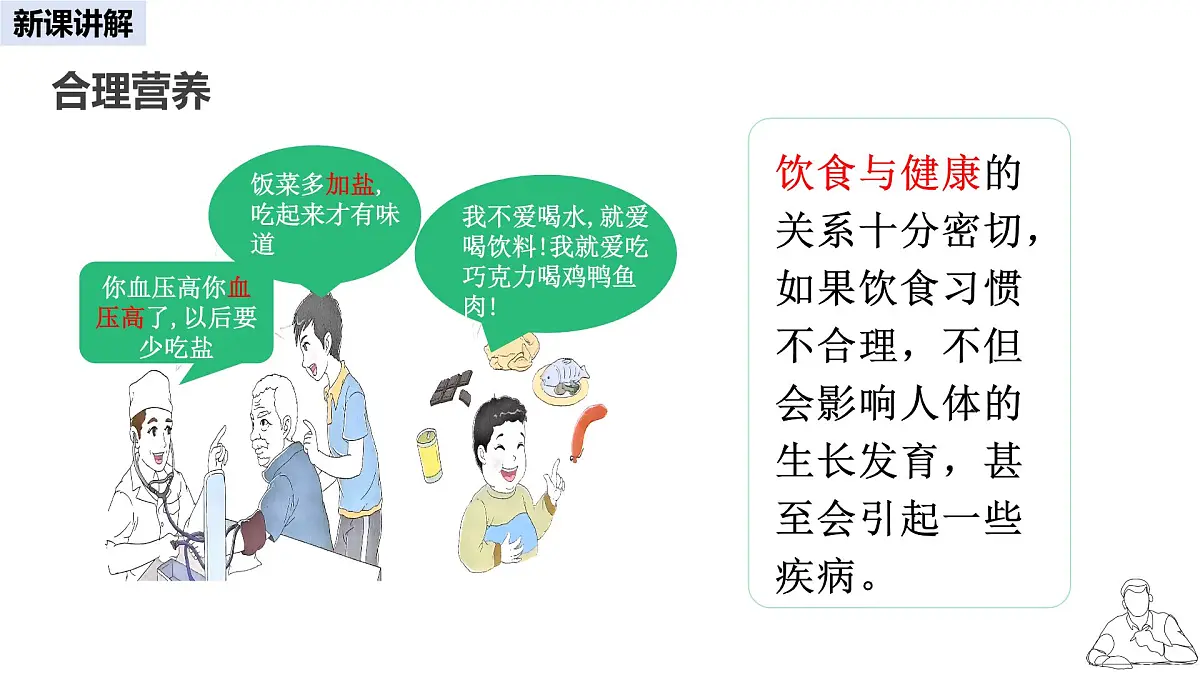 2024-2025学年人教版生物七年级下册 4.2.3 合理营养与食品安全 课件第6页
