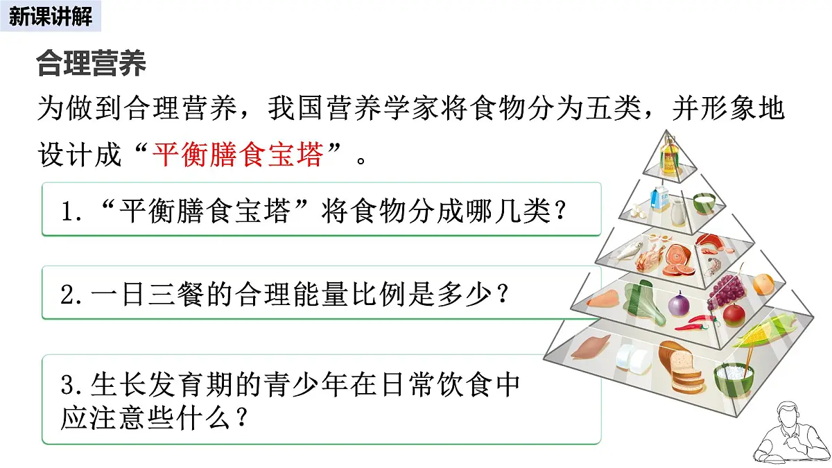 2024-2025学年人教版生物七年级下册 4.2.3 合理营养与食品安全 课件第7页