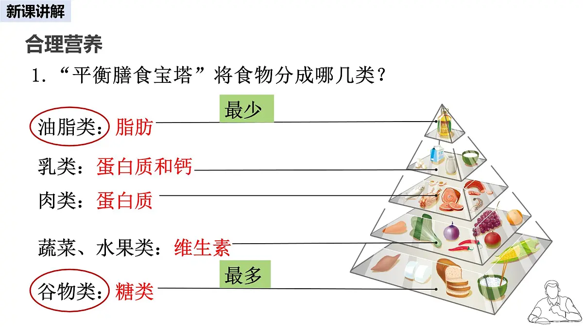 2024-2025学年人教版生物七年级下册 4.2.3 合理营养与食品安全 课件第8页