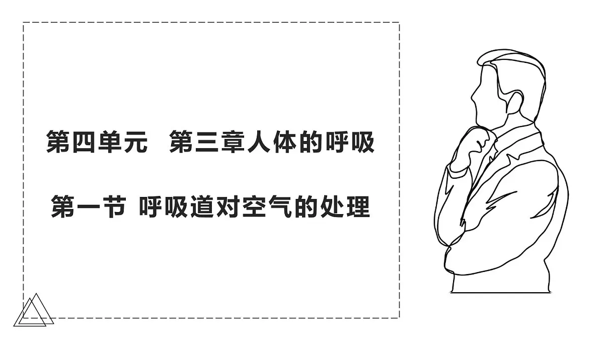 2024-2025学年人教版生物七年级下册 4.3.1 呼吸道对空气的处理 课件 课件第1页