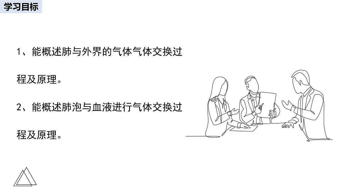 2024-2025学年人教版生物七年级下册 4.3.2 发生在肺内的气体交换 课件 课件第3页