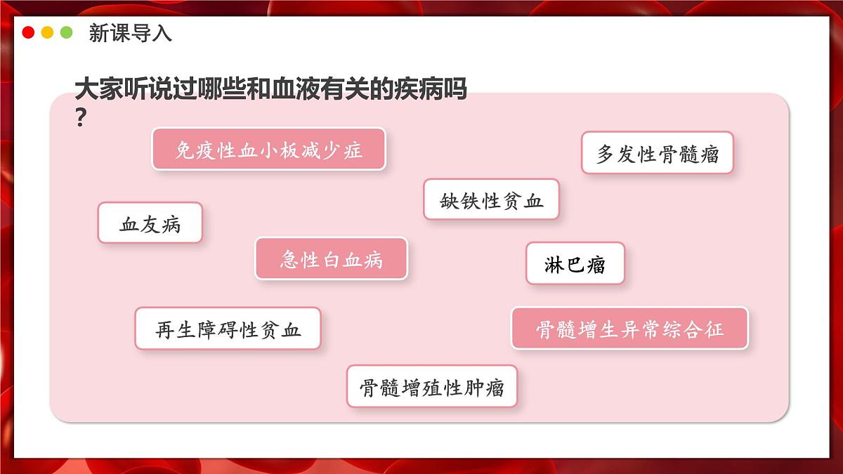 2024-2025学年人教版生物七年级下册 4.4.1 流动的组织——血液 课件第3页