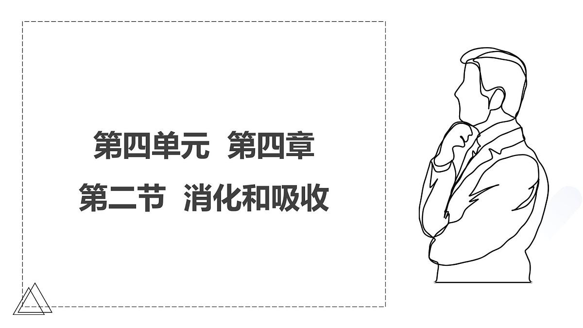 2024-2025学年人教版生物七年级下册 4.2.2  消化和吸收 课件第1页