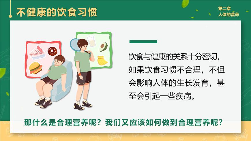人教版2024七年级下册生物4.2.3合理营养与食品安全 课件第6页