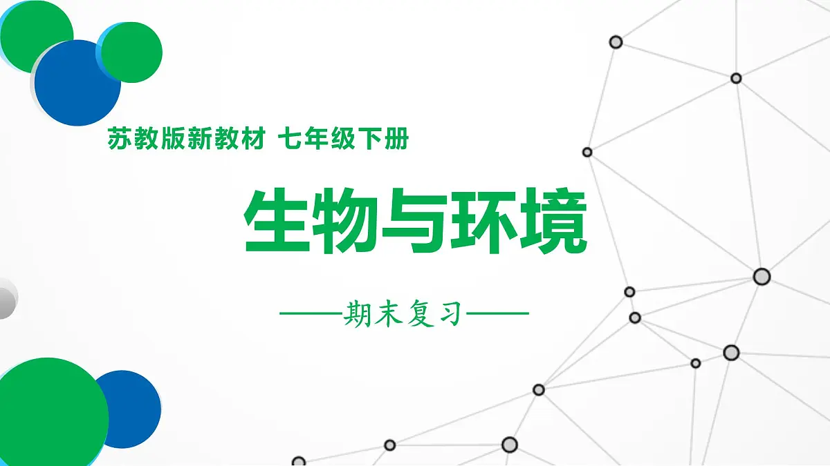 专题01+生物与环境（复习课件）-2024-2025学年七年级生物下学期期末考点大串讲（苏教版2024）课件第1页
