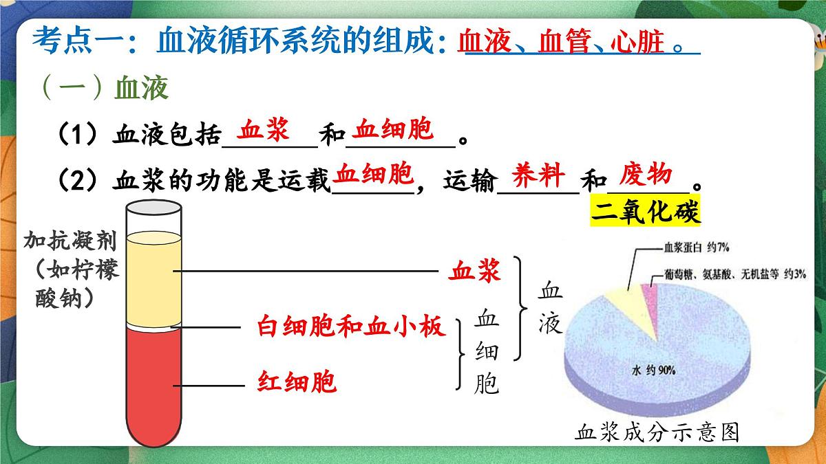 第七章+人体的物质运输复习课件2024-2025学年北师大版生物生物七年级下册第3页