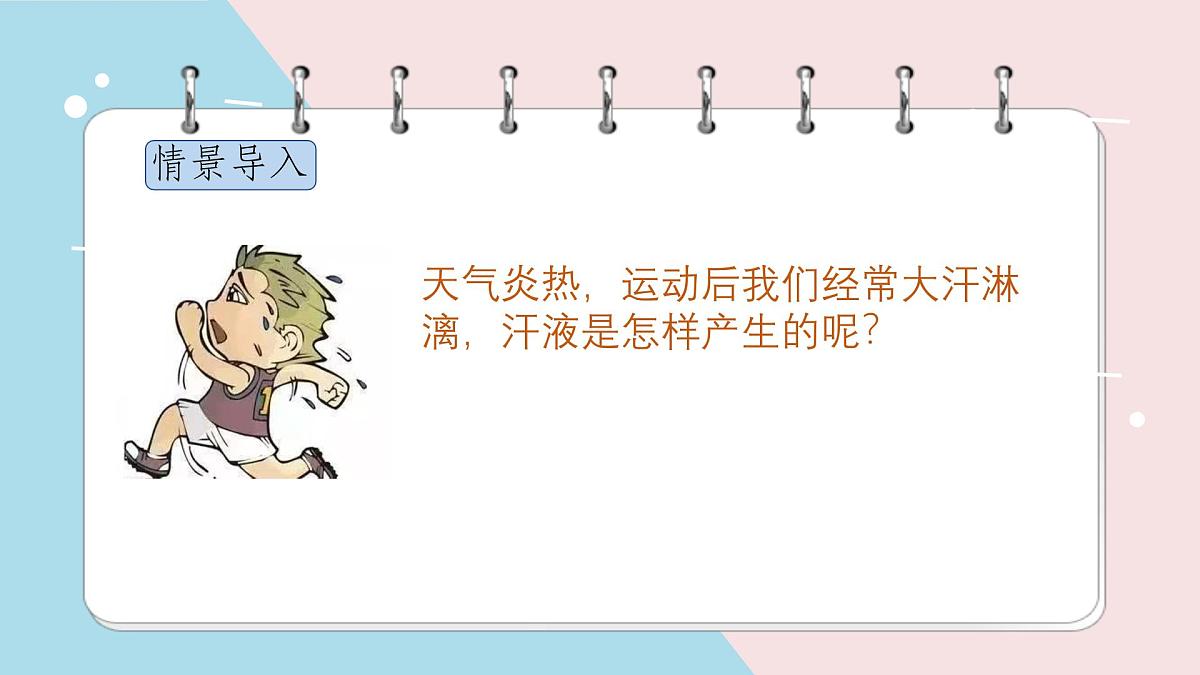 初中 生物 北师大版（2024）七年级下册4.9.3 皮肤与汗液分泌 课件第3页