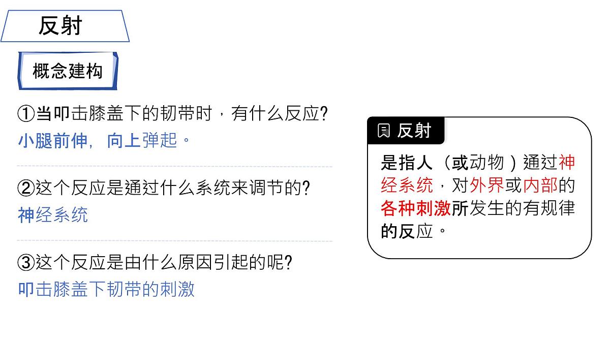 初中 生物 北师大版（2024）七年级下册4.10.1 神经系统与神经调节第2 课时 课件第3页
