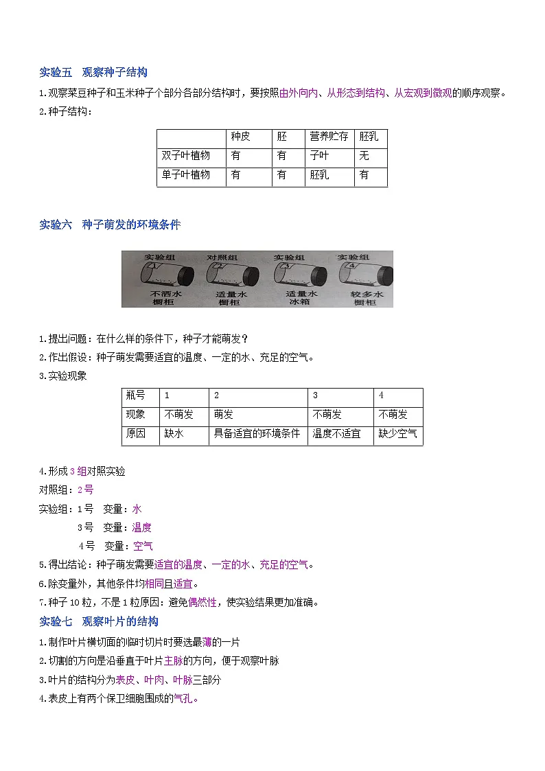 秘籍 重点实验清单（解析版）第2页