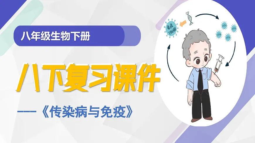 传染病与免疫（复习课件）-2024-2025学年八年级生物下册复习课件第1页