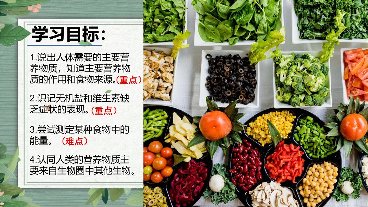 4.2.1食物中的营养物质+课件-2024--2025学年人教版七年级生物下册第3页
