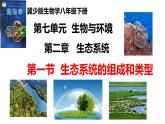2025年春冀少版生物八年級下冊上課課件 7.2.1 生態(tài)系統(tǒng)的組成和類型